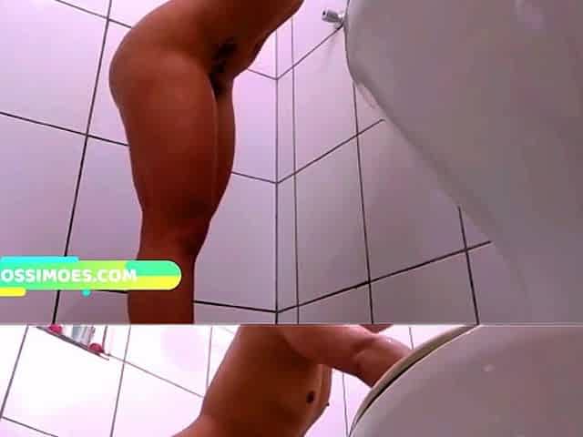 Hot Girl with Big Ass Taking a Shower and Showing off Her Hot Ass