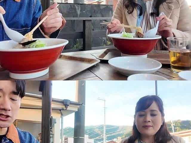 Subtitled tan Japanese amateur double handjob blowjob
