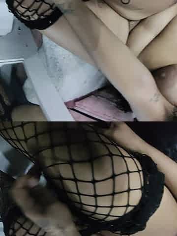 Cummy Bear Fishnet Fun Slut