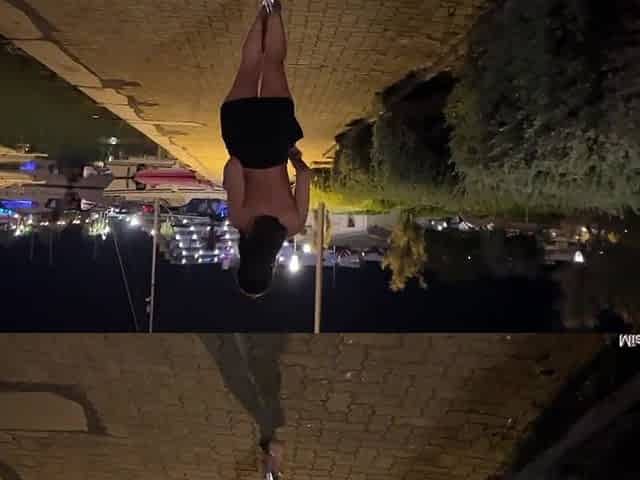 Provoked so much that that guy could no longer resist and bang her in the public parking lot