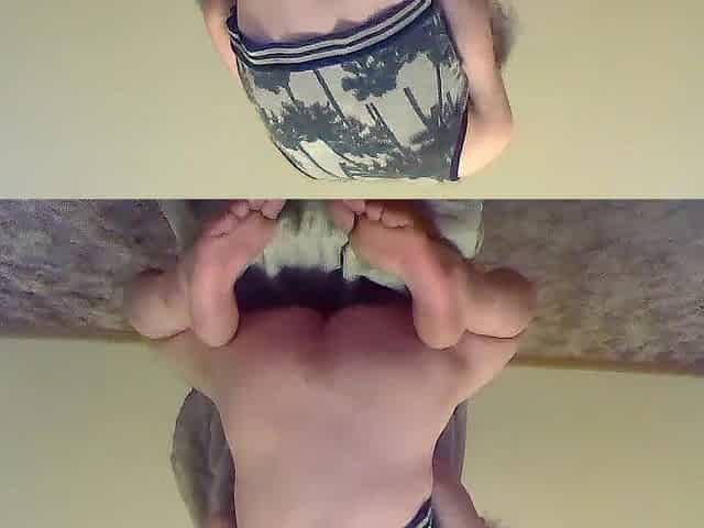 Feet and Slapping Ass of My Indecent Excited Honey Body