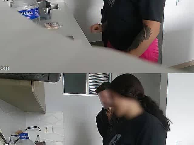 kitchen with latin tits part 1