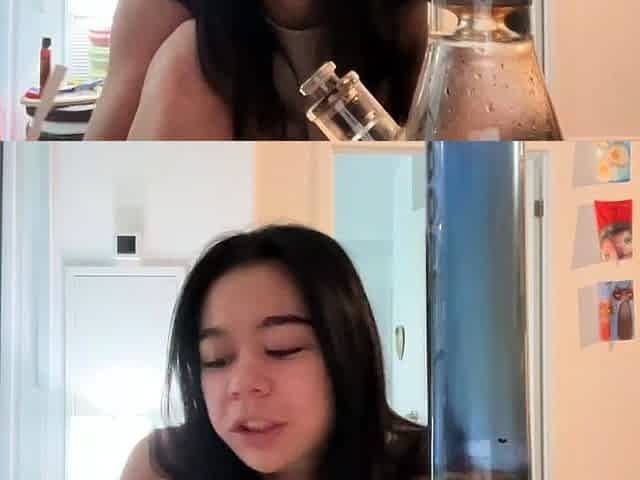Cute amateur brunette naughty in solo jerking show on camera