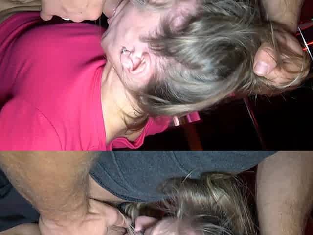 The couple has a good time in the club.