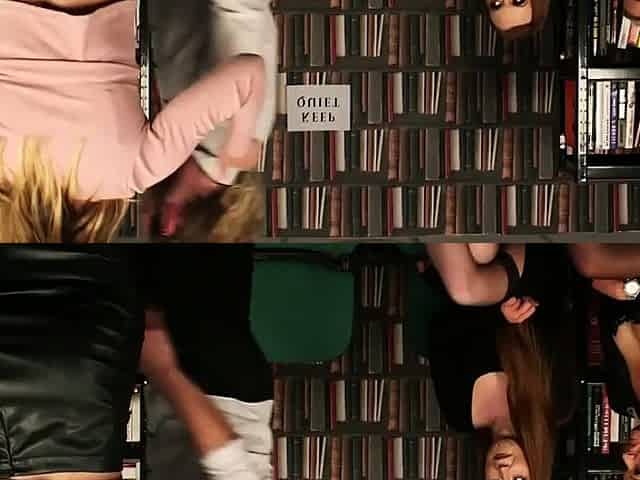 Busty CFNM cougars giving BJ to guy