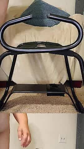 Riding and bouncing on my stool