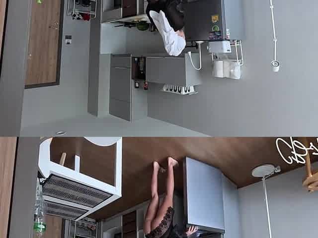 Stepson Drilled Stepmom the Kitchen whilst This babe was Cooking Lunch