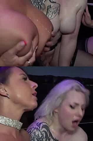 Vara and Susi Creampie Cum Battle Gangbang