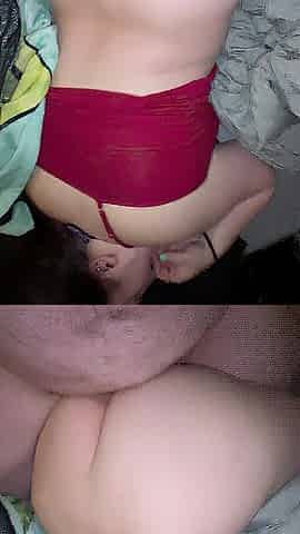 Large ass PAWG bouncing on shlong - Prone bone - POV 4K