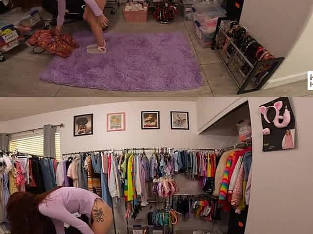BTS - Shrooms Q Shows Off Her Skinny Body Behind The Scenes!