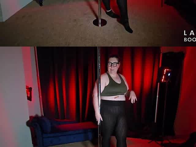 Thick PAWG Lexi Twerks on the Pole Curvy Ass Practice Turns Into Naughty Nude Surprise
