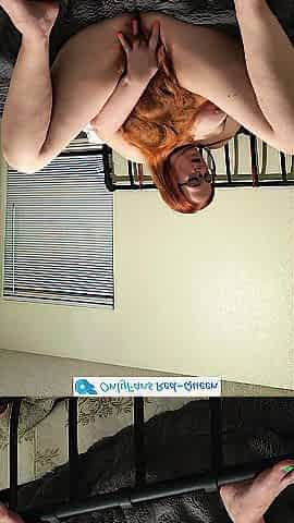 Redhead Repunzel Bangs Herself with Her Hair and Sexdoll Hairjob