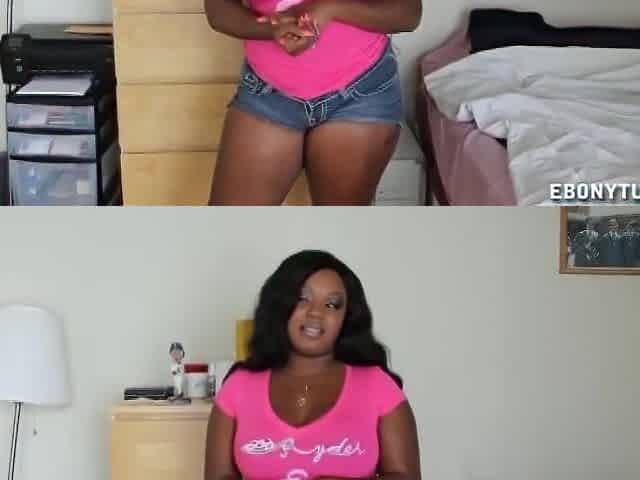 Corpulent Black Jerks A Rod