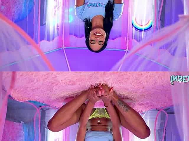 INSERTED Ava Valentina's cum-back