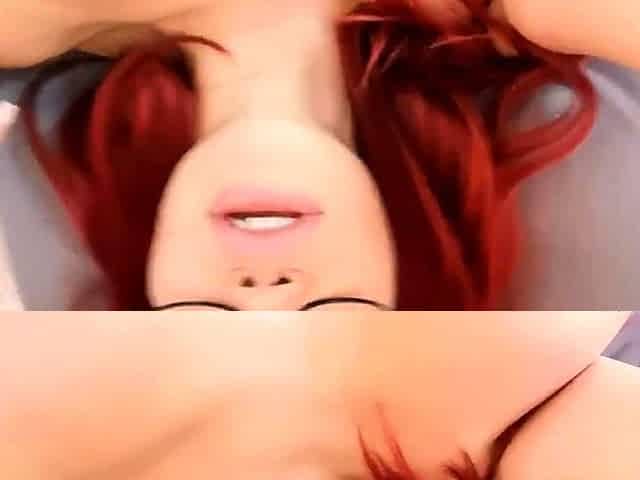 Great Big Boobs On Masturbating Redhead