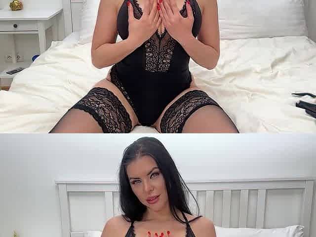 Russian MILF Kira Queen Dildo Drills Her Dripping Pussy Deep!