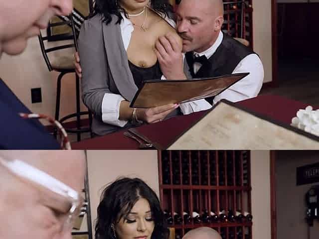Big assed busty tit fuck and blowjob from curvy stunner