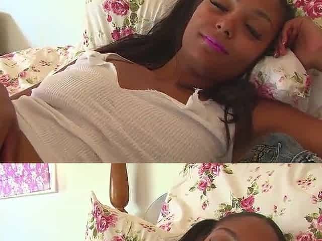 Tiny ebony teen get screwed by her step daddy