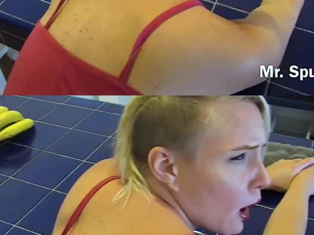 Anal Surprise During The Time That That Babe Cleans: Butt Screw with No Warning!