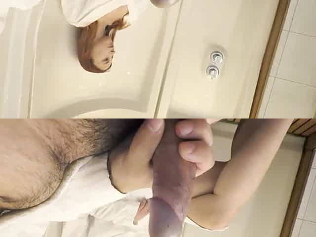 Knob flashing in Sauna - Stranger Teen Caught Me and filled snatch absolutely with cum