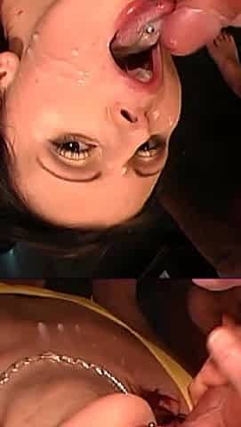 Ggg - Blonde Bukkake Slut Sucks and Swallows Massive Loads