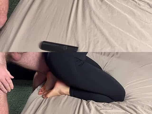 I thought his butt couldn't take it. An amateur pair is engaged in pegging. Lovely pegging