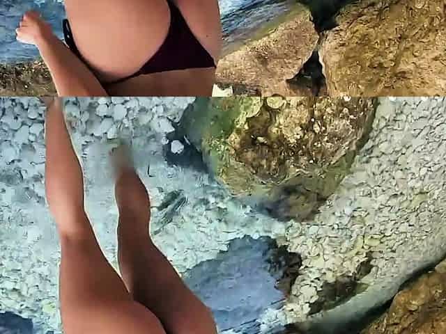 Sex on a Public Beach in Greece with Cum in Mouth! Amateur