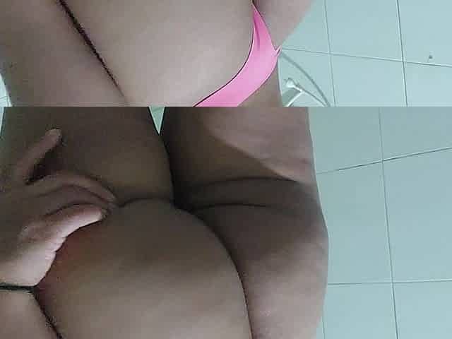 My Indian Wife Takes a Sexy Shower in My Bathroom While Watching Her