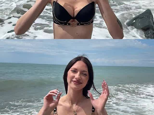 A nice-looking stranger didn't refuse to walk exposed, offered to screw her on the beach - LoLitocka