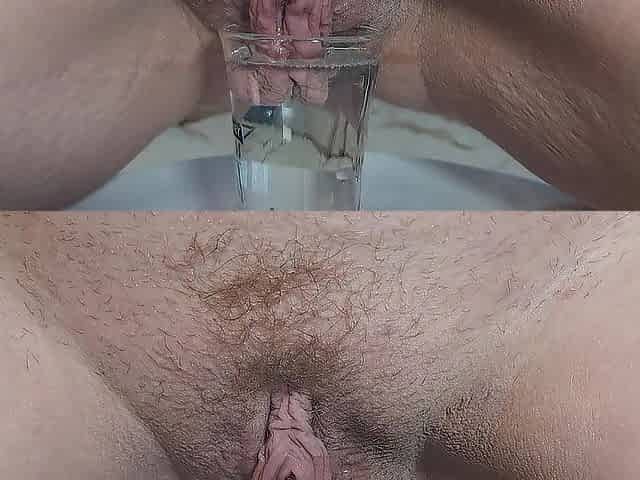 Lengthy lips wet in shower gel