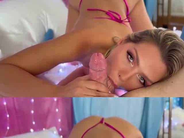 Hot babe sweet blowjob clip