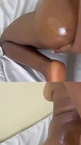 Slim Black Teen Strip Tease and Finger Fuck Herself