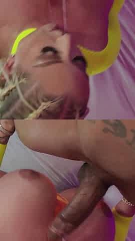 Big Booty Mz. Dani Takes a Creamy Creampie
