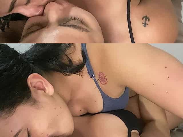 Lesbo cuties screwing missionary style truly very soaked