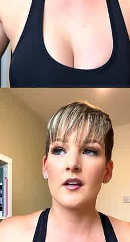 Big boob babe masturbating