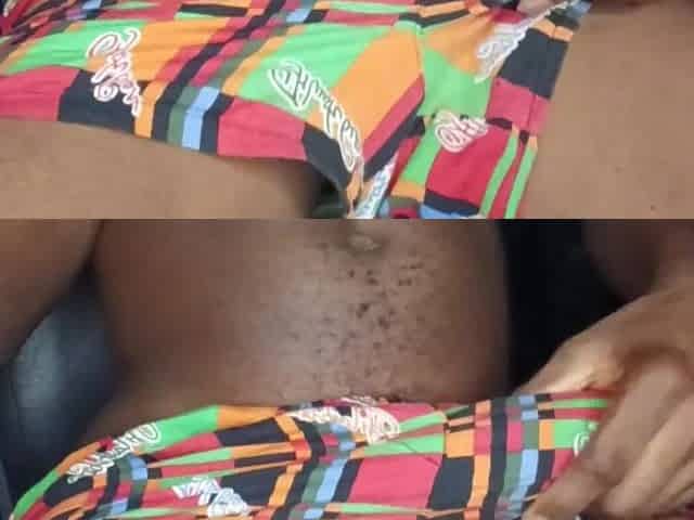 Solo Large ebony penis spunk flow masterbation