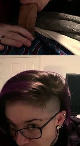 Very yummy amateur redhead blowjob