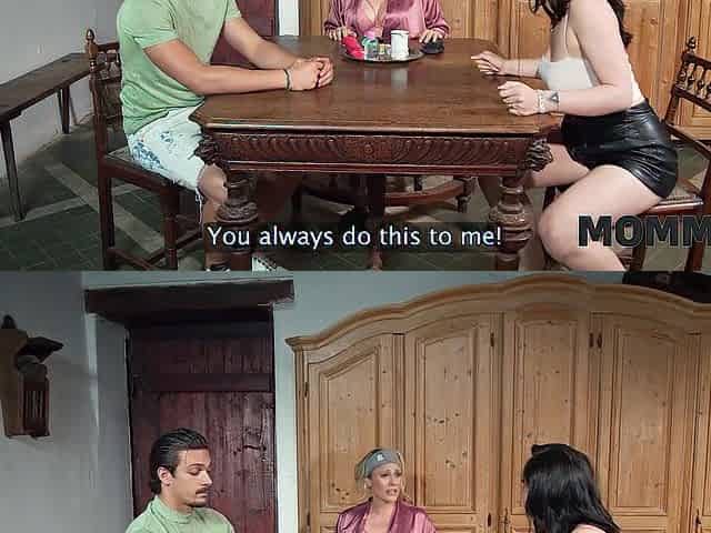MOMMY4K. Mamma was having pleasure with a sausage, and then with youthful jock