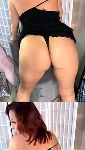 Big tit redhead milf solo dildo action