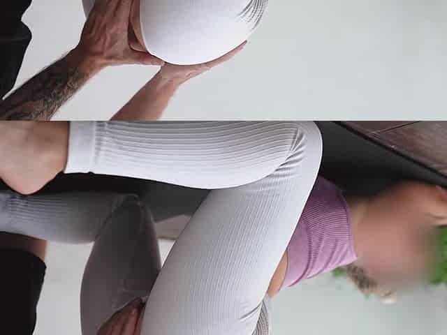 PAWG ass in yoga pants got nailed with big dick ANAL CREAMPIE