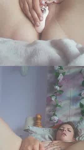 Female Masturbation Solo Dildo/Sex toy MagicWand until I Cum Hard