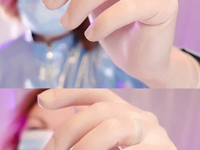 ASMR: surgical gloves.