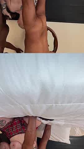 Slut Takes Tow Cocks