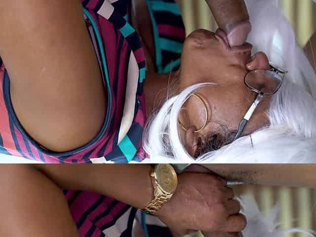 Fat Belly Ebony Granny All Holes Stretched by a BBC