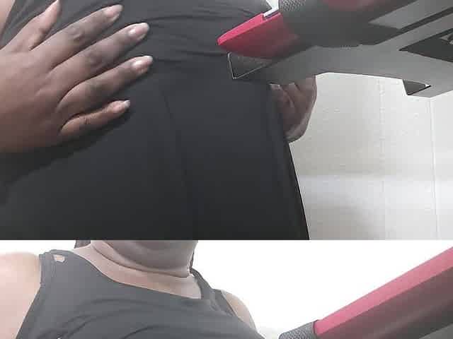 Hard teat Titty play from my desk
