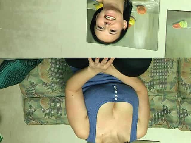 Big Titted German MILF Plays with Her Pussy on Casting