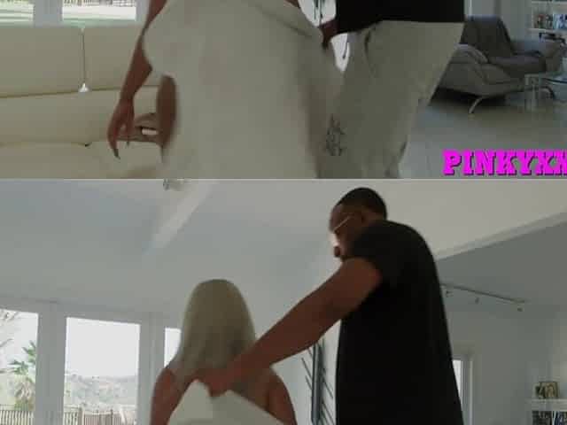 Huge Arse Big bust Lightskin Ebony Fucks BBC