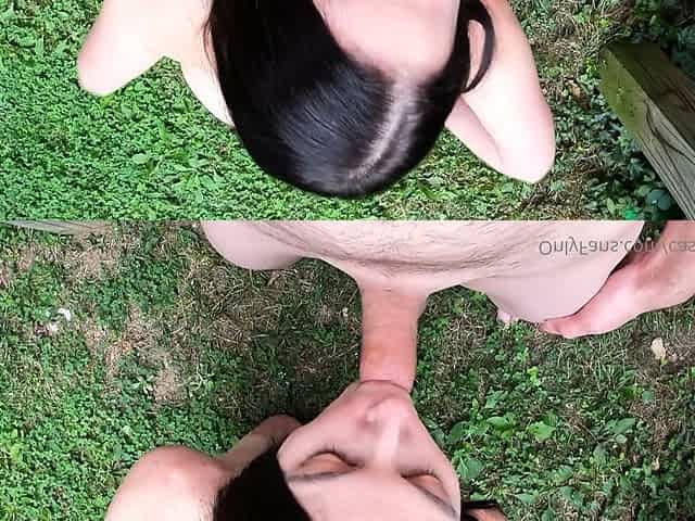 ShesNew Amateur brunette girlfriend POV blowjob handjob