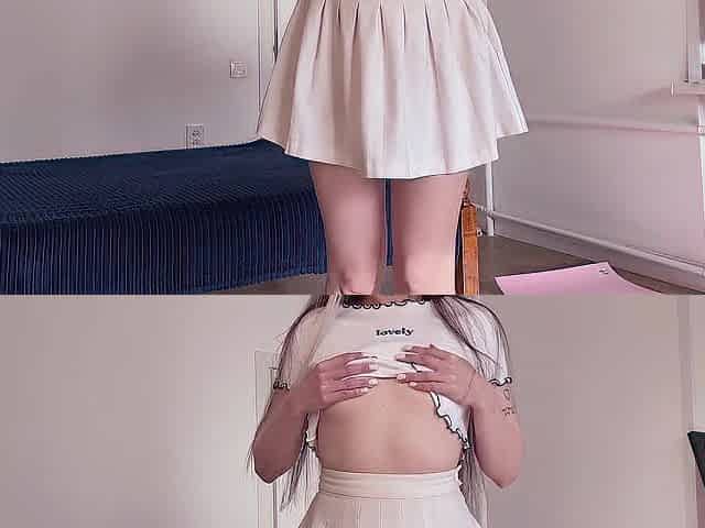 What do nice cuties do when no one is watching? Powerful solo climax of a moist vagina