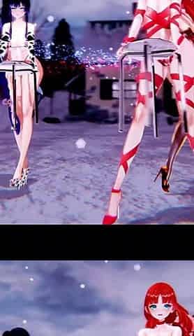 [mmd] Rollin' Four-person Erotic Costumes; Sailor Uniforms; Stockings